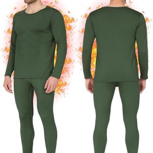 long johns thermal underwear for men skiing winter warm hunting gear fleece lined base layer set top bottom